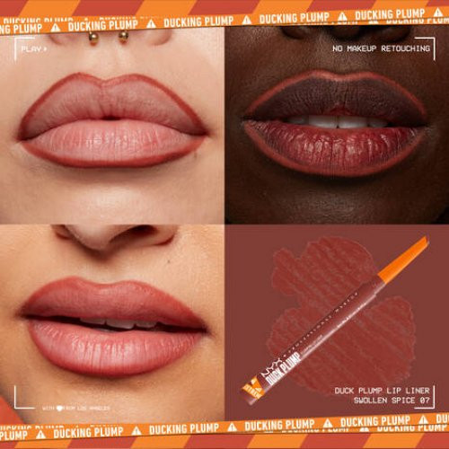 NYX Professional Makeup Duck Plump Plumping Lip Liner Lūpu zīmulis, piešķirošs apjomu Pinkjection