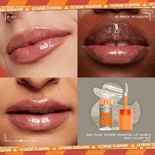 NYX Professional Makeup Duck Plump Lip Gloss Apjomu piešķirošs lūpu spīdums 01 Clearly Spicy