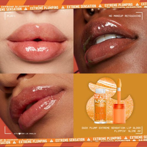 NYX Professional Makeup Duck Plump Lip Gloss Apjomu piešķirošs lūpu spīdums 01 Clearly Spicy