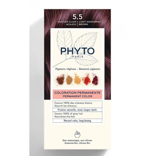 Phyto Permanent Hair Color Matu krāsa bez amonjaka 1 Black