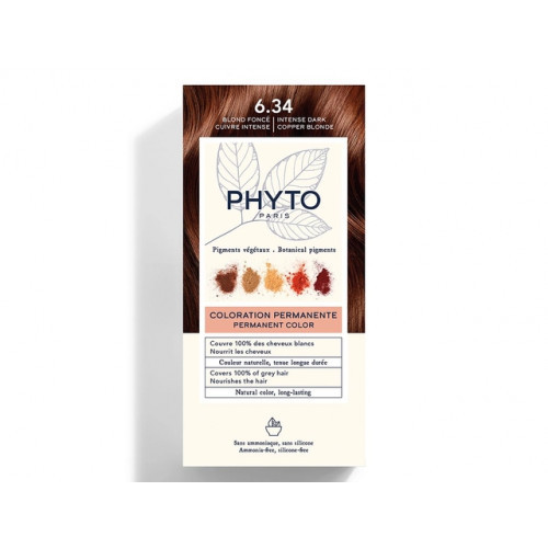 Phyto Permanent Hair Color Matu krāsa bez amonjaka 1 Black