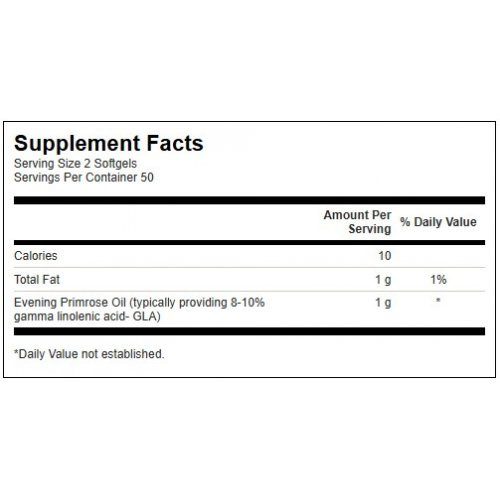 SWANSON Evening Primrose Oil 500mg Menopause Support Naktssveces eļļa 100 kapsulas