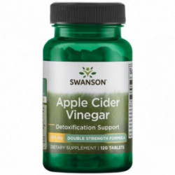 SWANSON Apple Cider Vinegar 200mg Detoxification Support Ābolu sidra etiķa uztura bagātinātājs 120 kapsulas