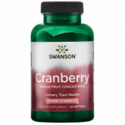 SWANSON Super Strength Cranberry Urinary Tract Health Dzērveņu koncentrāts 60 kapsulas