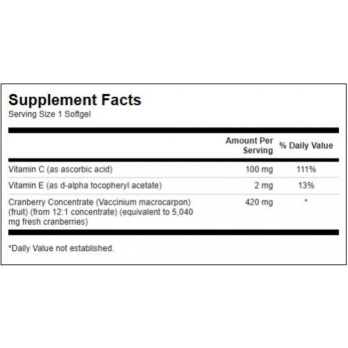 SWANSON Super Strength Cranberry Urinary Tract Health Dzērveņu koncentrāts 60 kapsulas