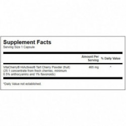 SWANSON HiActives Tart Cherry 465mg Joint Health and Mobility Ķiršu koncentrāts 60 kapsulas