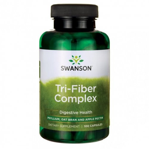 SWANSON Tri - Fiber Complex Digestive Health Šķiedrvielas 100 kapsulas