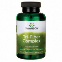 SWANSON Tri - Fiber Complex Digestive Health Šķiedrvielas 100 kapsulas