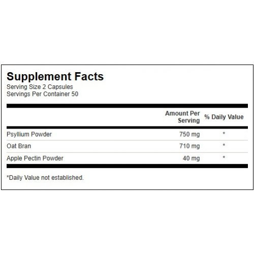 SWANSON Tri - Fiber Complex Digestive Health Šķiedrvielas 100 kapsulas