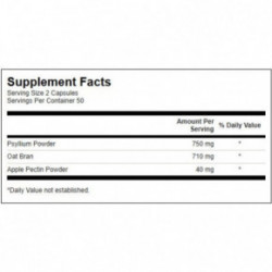 SWANSON Tri - Fiber Complex Digestive Health Šķiedrvielas 100 kapsulas