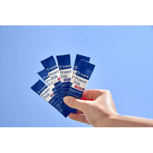 Trace Minerals Power Pak Essential Nutrient Support Elektrolīti ar C vitamīnu imunitātei un enerģijai 30x6.1g