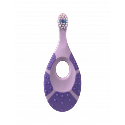Jordan Step 0-2 years Baby Toothbrush Extra Soft Īpaši mīksta bērnu zobu birste Purple