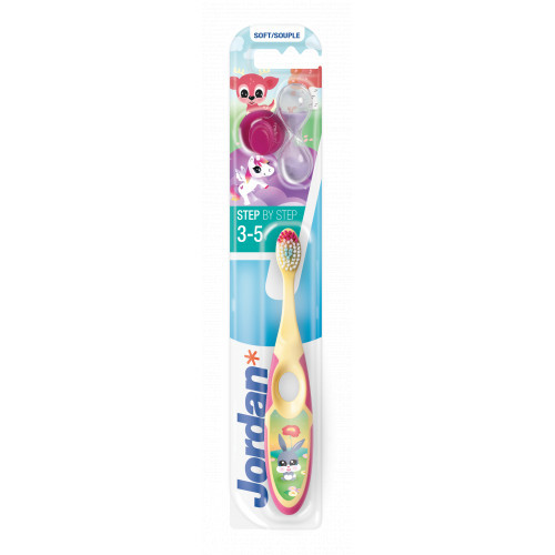 Jordan Step 3-5 years Kids Toothbrush Soft Mīksta bērnu zobu birste Blue