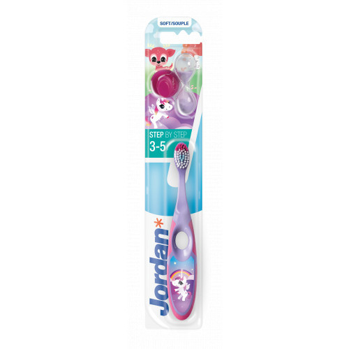 Jordan Step 3-5 years Kids Toothbrush Soft Mīksta bērnu zobu birste Blue