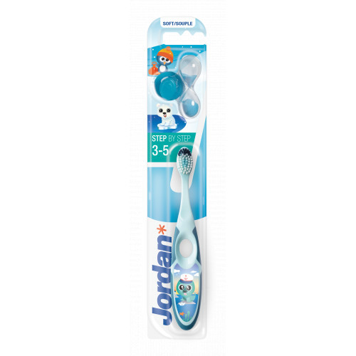 Jordan Step 3-5 years Kids Toothbrush Soft Mīksta bērnu zobu birste Blue