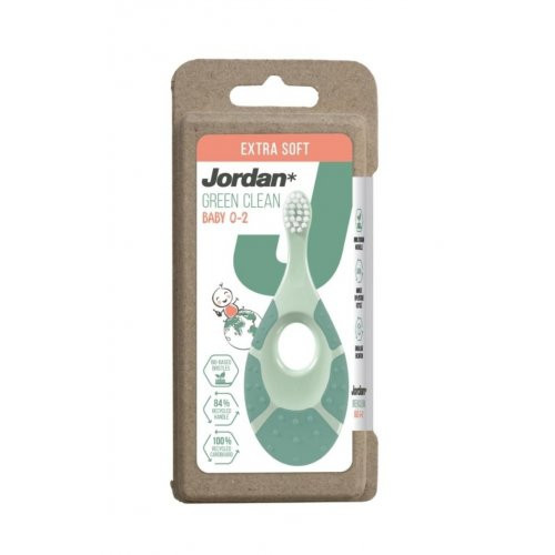Jordan Green Clean Baby 0-2 Toothbrush Extra Soft Īpaši mīksta zobu birste Blue