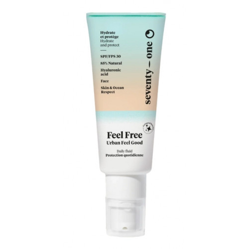 SeventyOne Percent Feel Free Moisturising Serum-Fluid SPF30 Mitrinošs sejas fluīds ar saules aizsardzību 40ml
