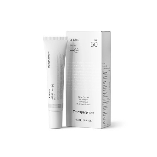 Transparent Lab Lip Tinted Gloss SPF50 Lūpu balzams ar saules aizsardzību 15 ml