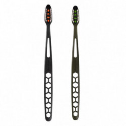 Jordan Ultralite 1+1 Toothbrush Medium Zobu birstes komplekts Green + Black