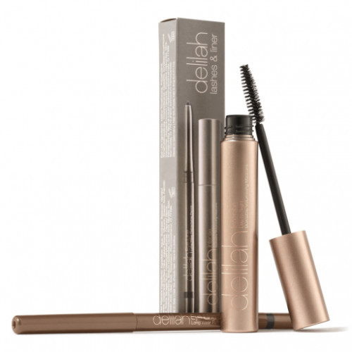Delilah Lashes & Liner Collection Skropstu tušas un acu zīmuļa komplekts Komplekts