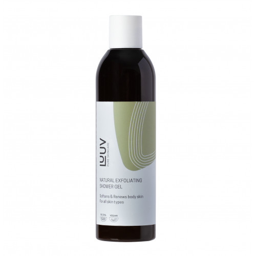 Luuv Natural Exfoliating Shower Gel Dabīga dušas želeja ar bambusa daliņam 200ml