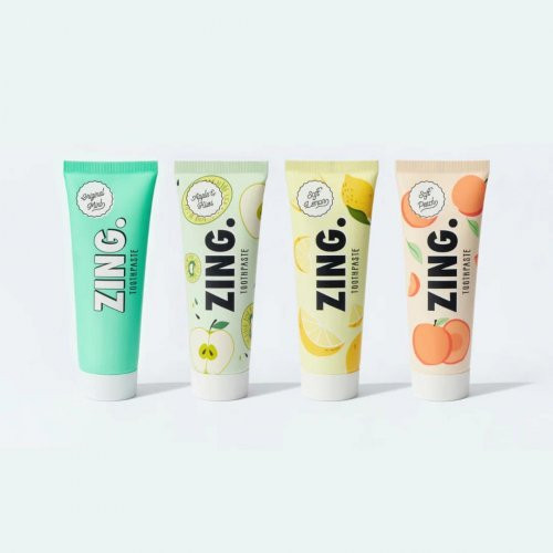 ZING. Enamel Whitening Toothpaste Persiku garšas balinoša zobu pasta 75ml