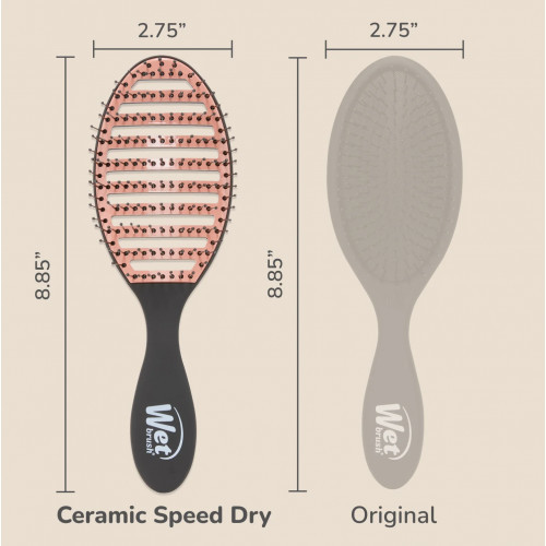 WetBrush Ceramic Speed Dry Matu suka žāvēšanai Black