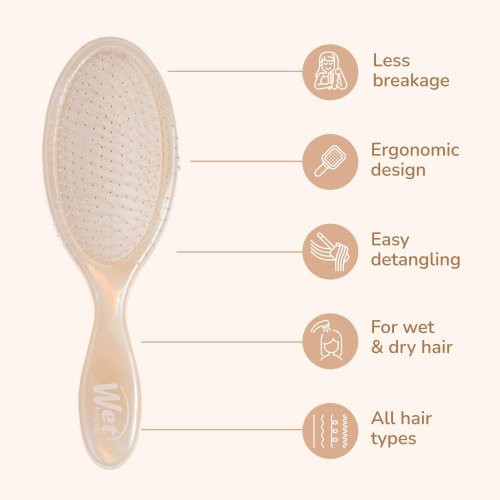 WetBrush Iridescence Icon Original Detangler Matu suka Iridescence Bronze