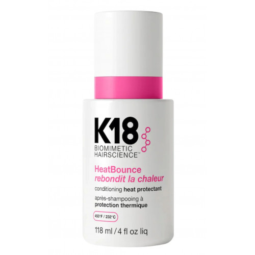 K18 HeatBounce Conditioning Heat Protectant Nenoskalojamais kondicionieris ar karstuma aizsardzību 118ml