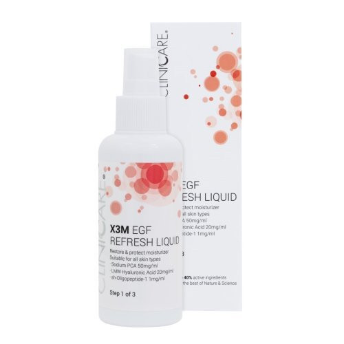 Cliniccare X3M EGF Refresh Liquid Step1 Atvēsinošs mitrinošs losjons sejai 100ml