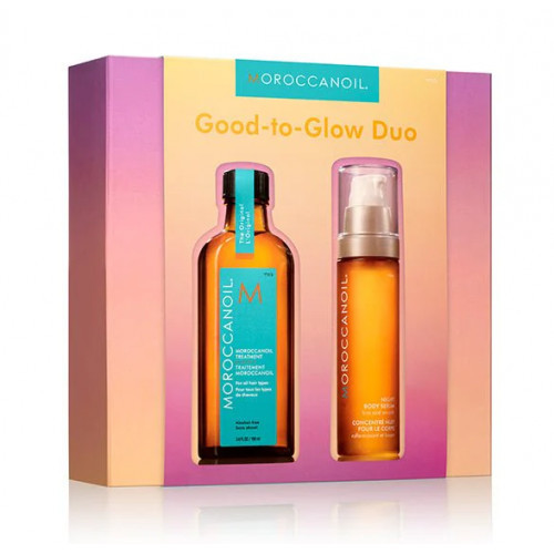 Moroccanoil Good-to-Glow Duo Original Spīdumu piešķirošs komplekts Komplekts