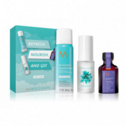 Moroccanoil Must Have Refresh, Nourish, And Go! Light Tones Vasaras ceļojumu komplekts blondiem matiem