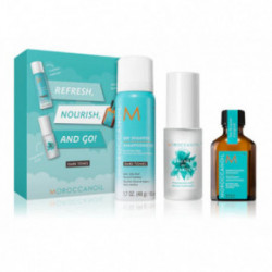 Moroccanoil Must Have Refresh, Nourish, And Go! Vasaras ceļojumu komplekts tumšiem matiem