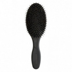 Olivia Garden Expert Care Boar & Nylon Bristles Oval Combo Brush Matu suka ar 100% mežacūkas sariem Sārts