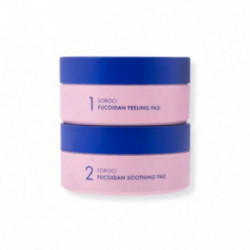 Soroci Fucoidan Peeling and Smoothing Facial Pads Pīlinga un nomierinošo disku komplekts 70 gab.