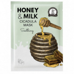 BOM Honey & Milk Cicadula Mask Ādu nomierinošas lokšņu sejas maskas 10 gab.