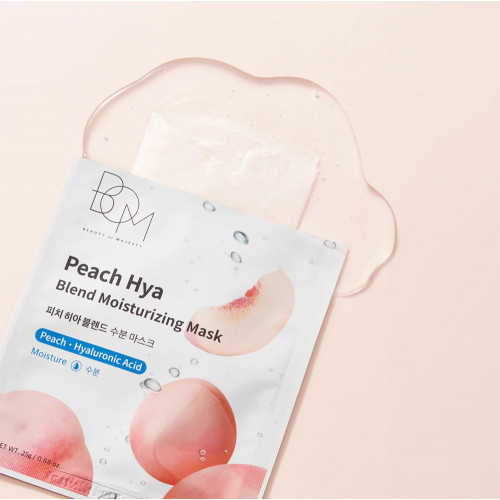 BOM Peach Hya Blend Moisturizing Mask 10 gab.