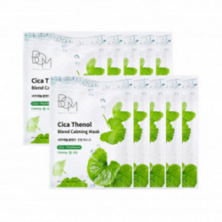BOM Cica Thenol Blend Calming Mask Ādu nomierinošas lokšņu sejas maskas 10 gab.