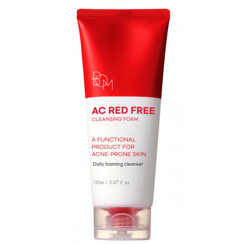BOM Red Free Cleansing Foam Attīrošās sejas putas 150ml