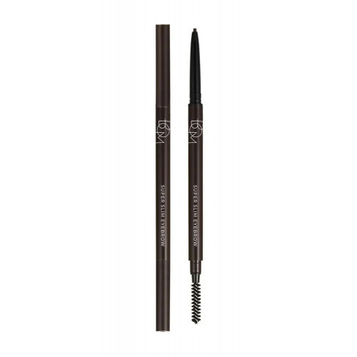 BOM Super Slim Eyebrow Uzacu zīmulis 01 Charcoal Brown