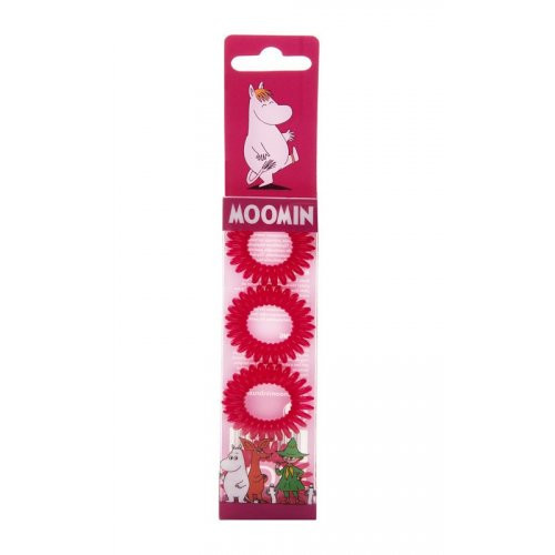 MOOMIN Hair Ring Red Matu gumijas 4gab