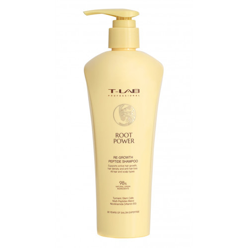 T-LAB Professional Root Power Re - Growth Peptide Shampoo Matu augšanu veicinošs šampūns 300ml