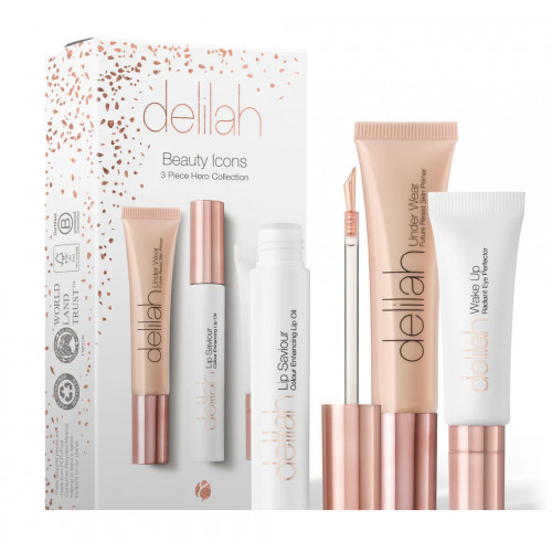 Delilah Beauty Icons 3 Piece Hero Collection Sejas kopšanas līdzekļi Komplekts