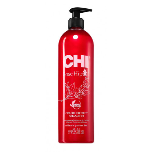CHI Rose Hip Oil Šampūns krāsotiem matiem ar mežrozīšu eļļu 340ml