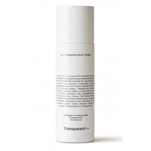 Transparent Lab C4 Hydrating Milky Toner Mitrinošs sejas toneris 130ml