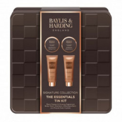 Baylis & Harding Black Pepper & Ginseng Men's The Essentials Tin Kit Gift Set Dāvanu komplekts vīriešiem