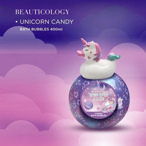 Baylis & Harding Beauticology Cosmic Unicorn Globe Bath Bubbles Gift Vannas burbuļi 400ml
