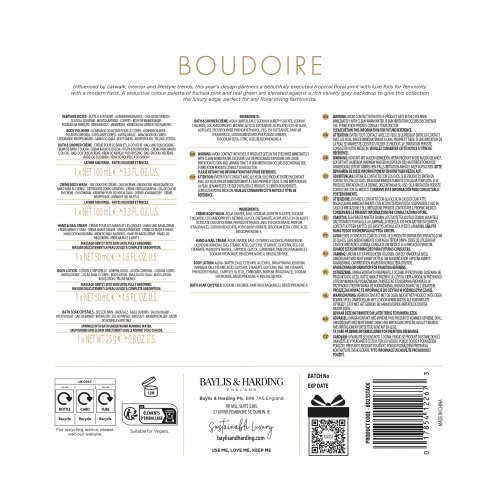 Baylis & Harding Boudoire Luxury Pamper Present Gift Set Dāvanu komplekts