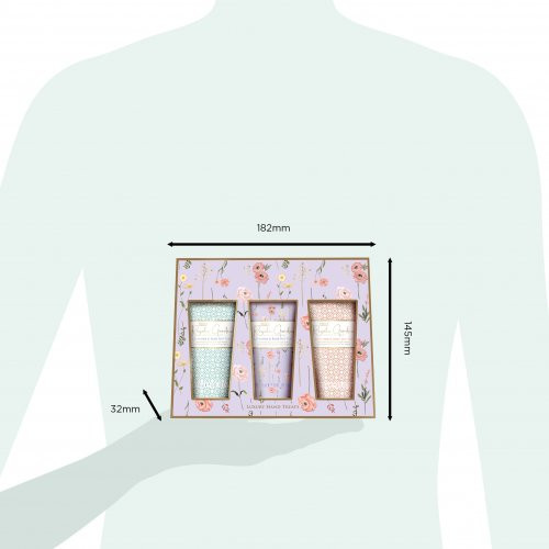 Baylis & Harding Royale Garden Rose, Poppy & Vanilla Luxury Hand Treats Gift Set Roku krēma komplekts 3x50ml