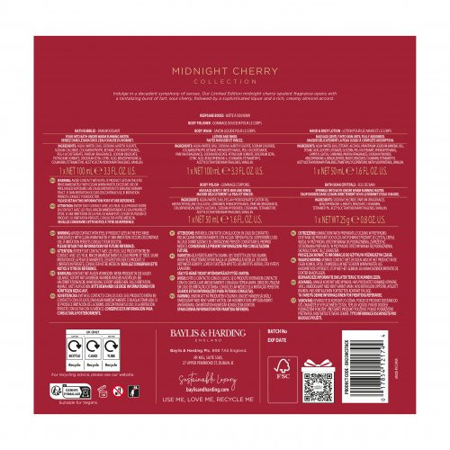 Baylis & Harding Cherry Blossom Luxury Body Care Gift Set Ķermeņa kopšanas komplekts Komplekts